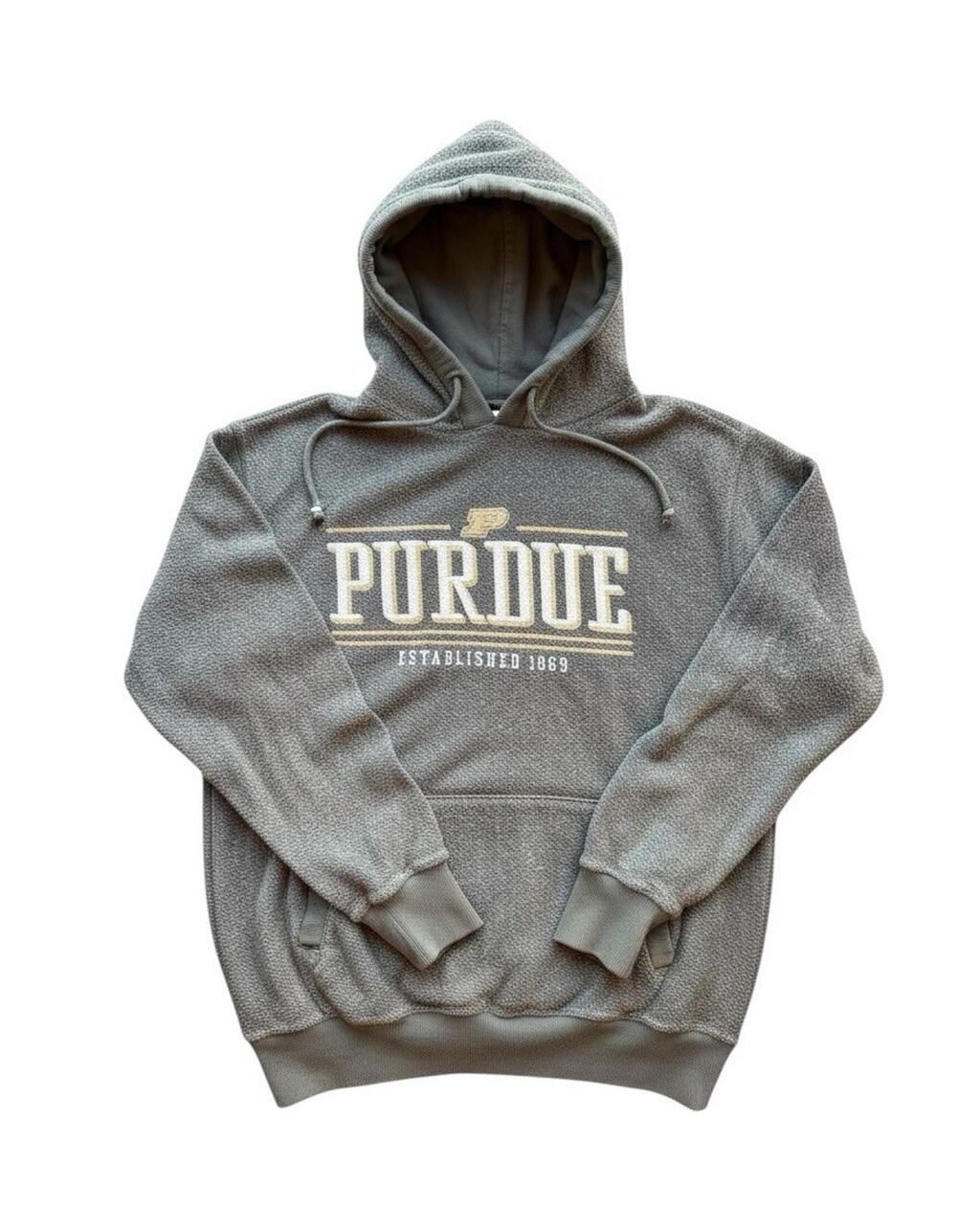 Purdue Boilermakers MV Sport Hoodie Gray Pullover Sweatshirt Men’s Medium L04